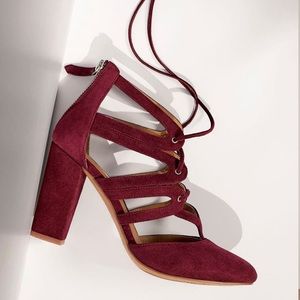 Halogen ‘Sydney’ Block Heel Ghillie Pump